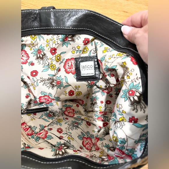 Latico Leather Spencer Black Tote - Picture 8 of 9